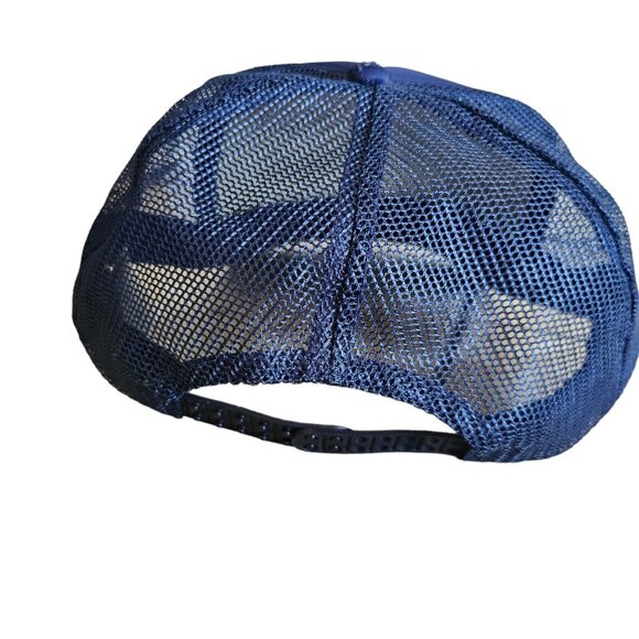 Vintage West Virginia Rope Hat Navy Blue Snapback Mesh Trucker Cap - Picture 5 of 10